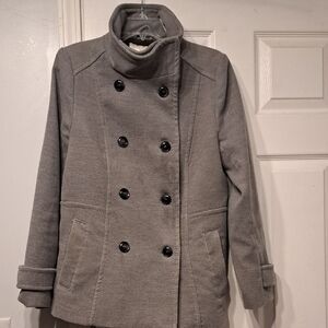 H&M Women's Gray Pea Coat